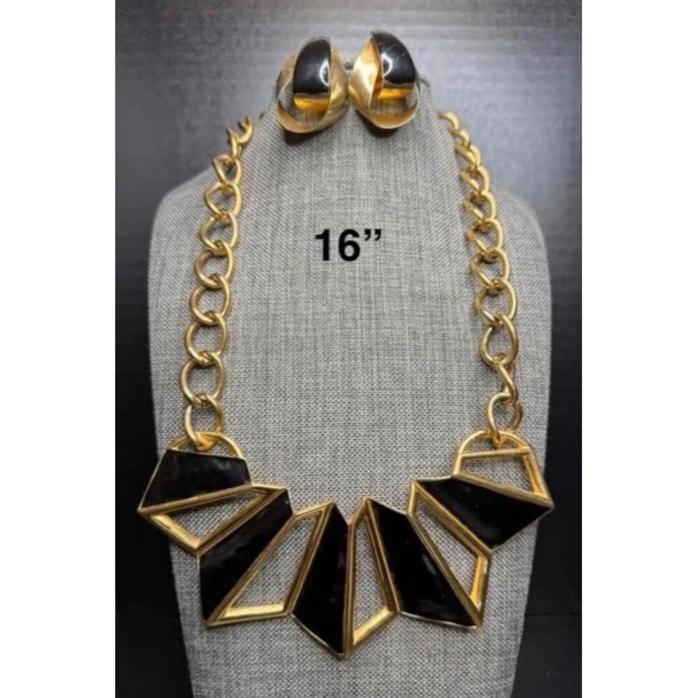 9. Monet Modernist / Art Deco Revival necklace